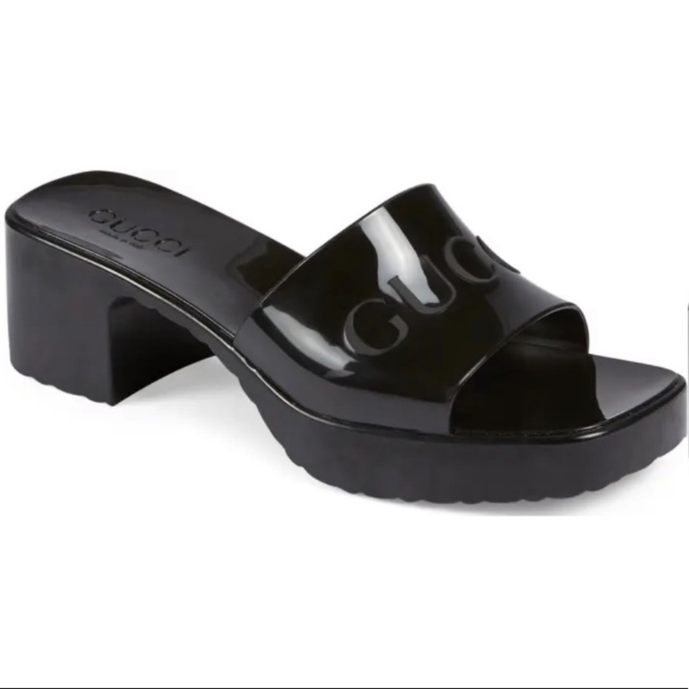 Gucci Logo Platform Slide Sandal 7